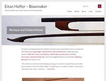 Tablet Screenshot of hoffer-bows.com